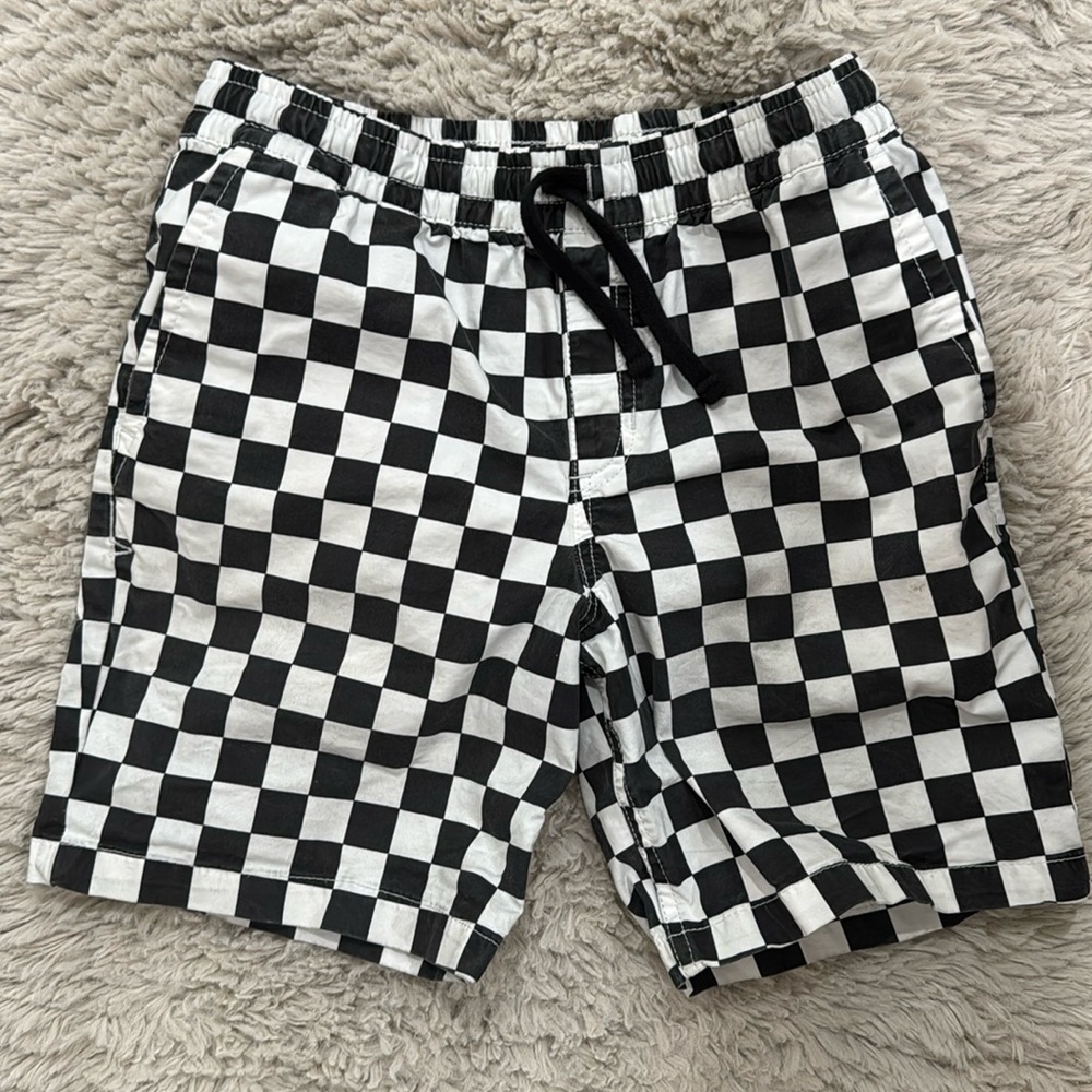Vans boys checkered shorts
